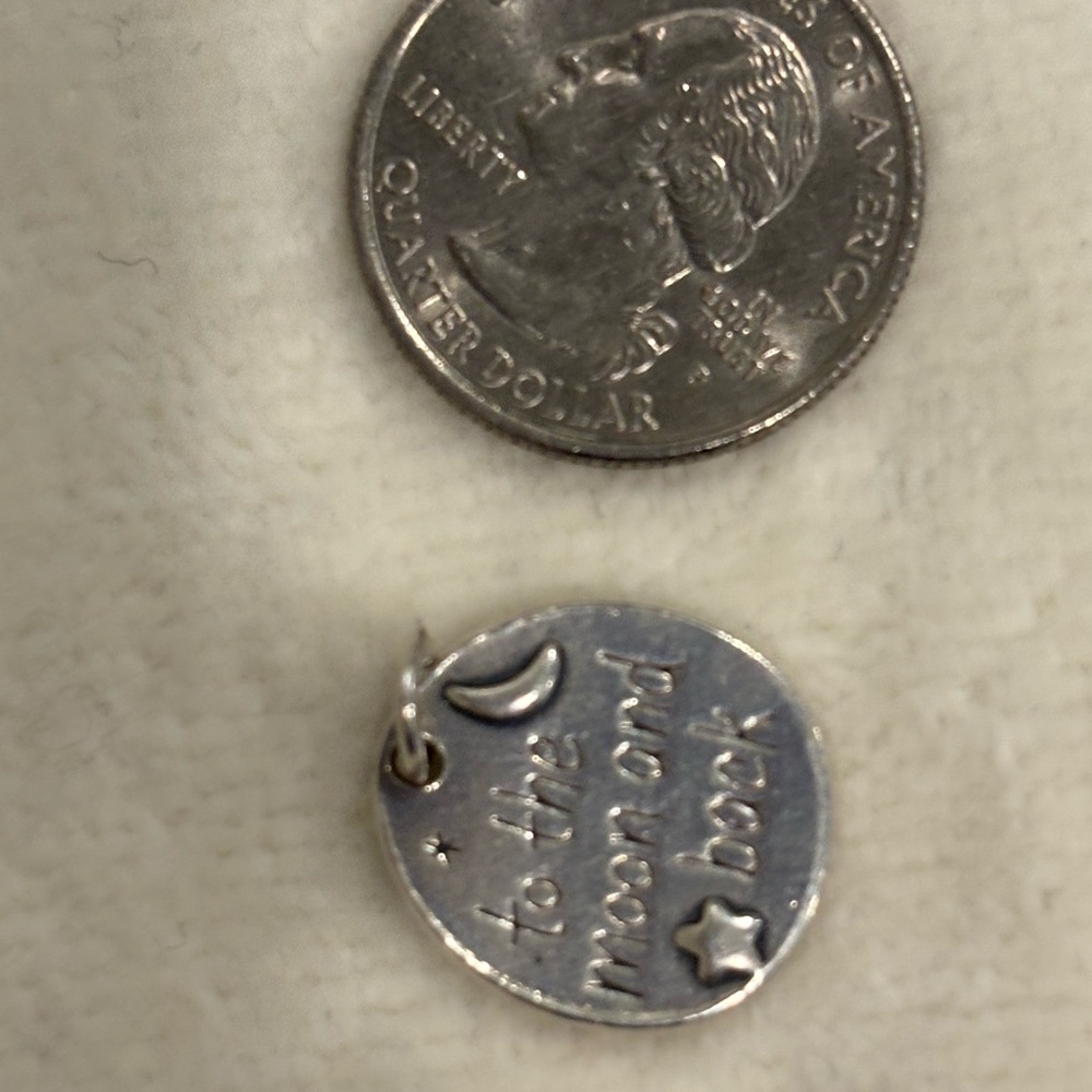 James Avery Sterling  Silver “To the Moon and Back”Charm/Pendant